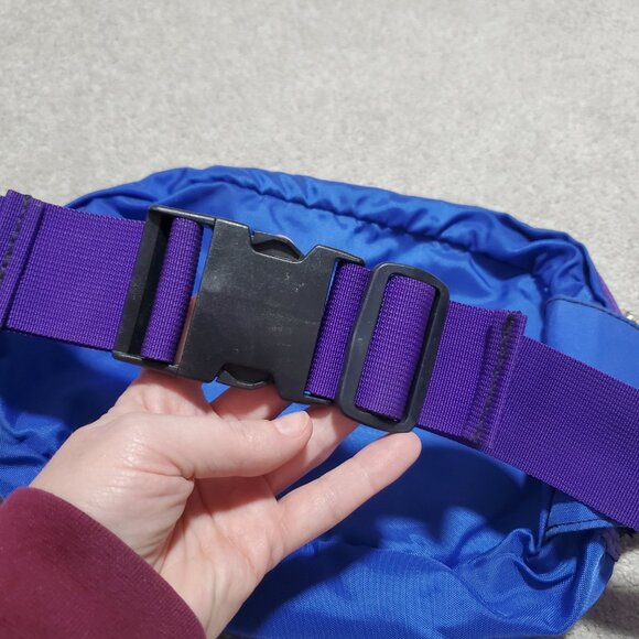 MEC 90s Vintage Explorer Fanny Pack Waist Bag Gorpcore Hiking Rock Climbing Blue - Picture 4 of 11